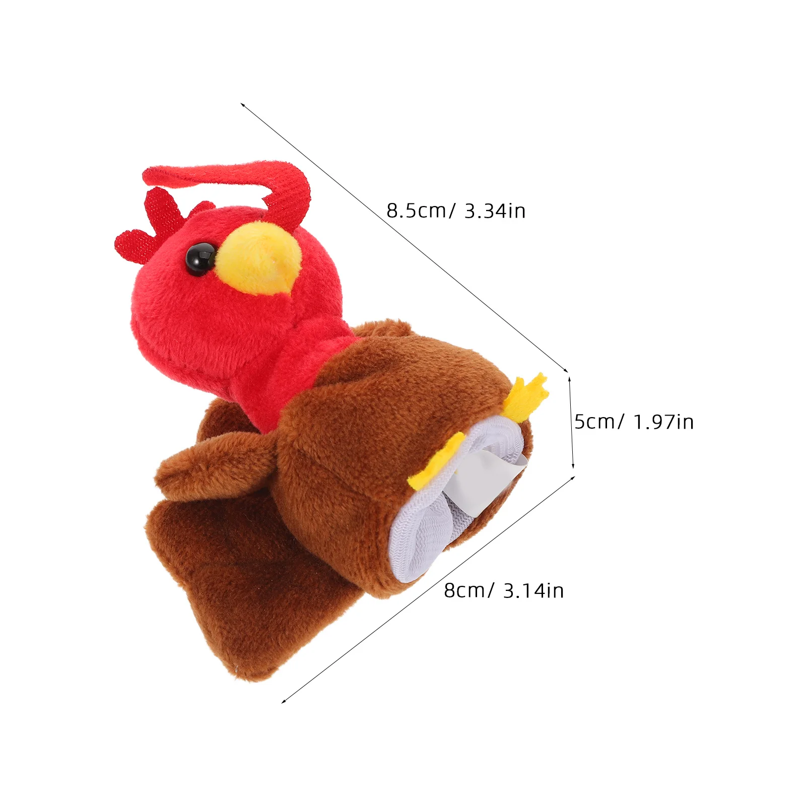 Morbida burattino da dito di tacchino per bambini, animale, narrazione, giocattolo, gioco di ruolo in classe, decorazione natalizia, burattino da dito