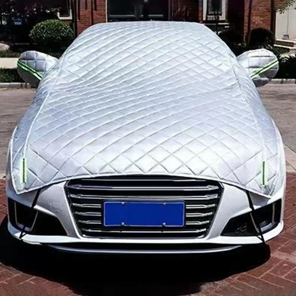 Car Cover Windproof Car Hail Protector With Reflective Strips Thicken Hail Blanket For SUV Truck Sedan Hatchback Coupe