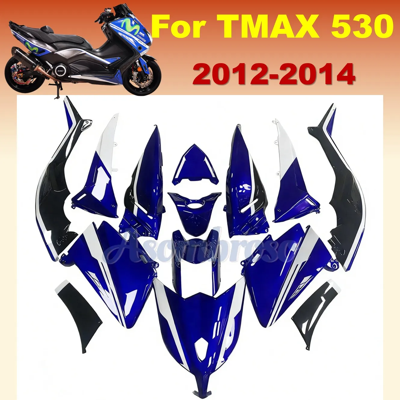 Motorcycle Fairing Kit For Yamaha 2012-2014 XP530 TMAX 530 12 13 14 Injection Molded Bodywork Panels