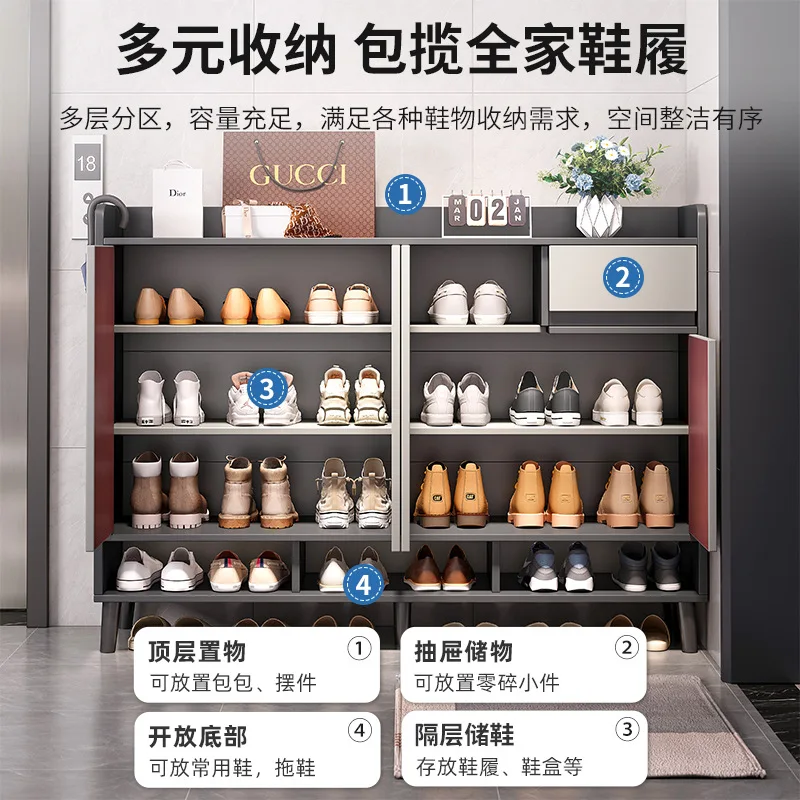 Shoe cabinet simple household door storage indoor good-looking multi-layer dust rack space-saving shoe cabinet