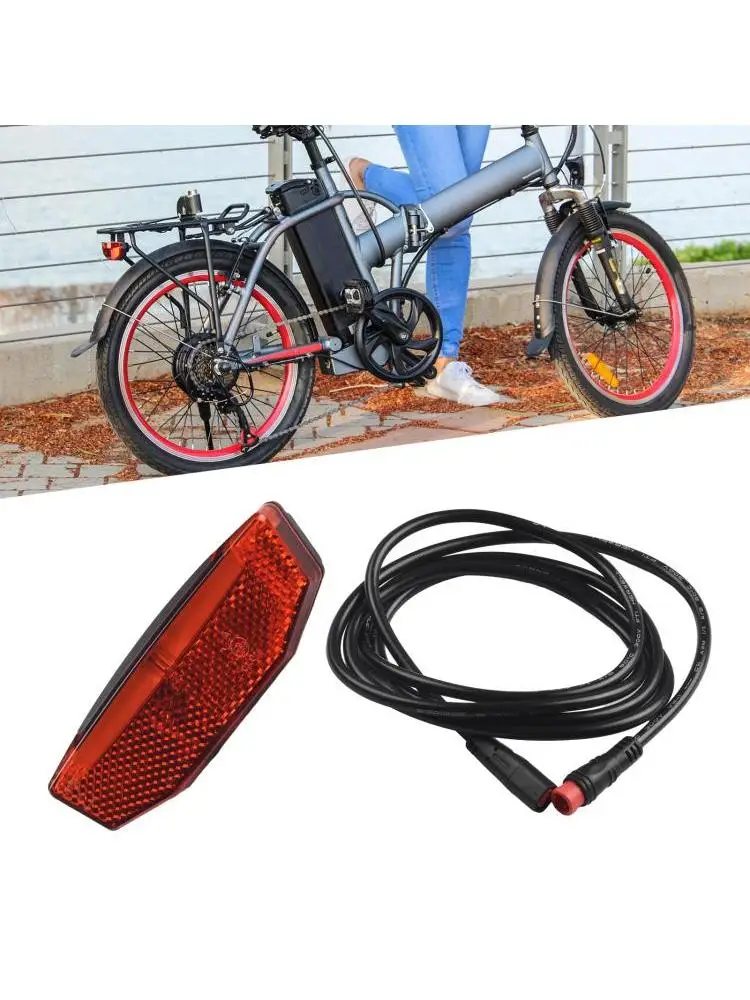 AliExpress TOOPRE 1pc Electric Bicycle Rear Lamp 7 LED ABS Taillight For 24V-48V E-Bikes SM/Waterproof Connector