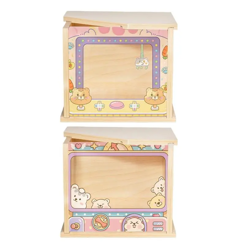 

Wooden Hamster Digging Box Small Animals Sand Bath Box multifunctional Hamster Cage Decor for Dwarf Gerbils Chinchillas Shelter