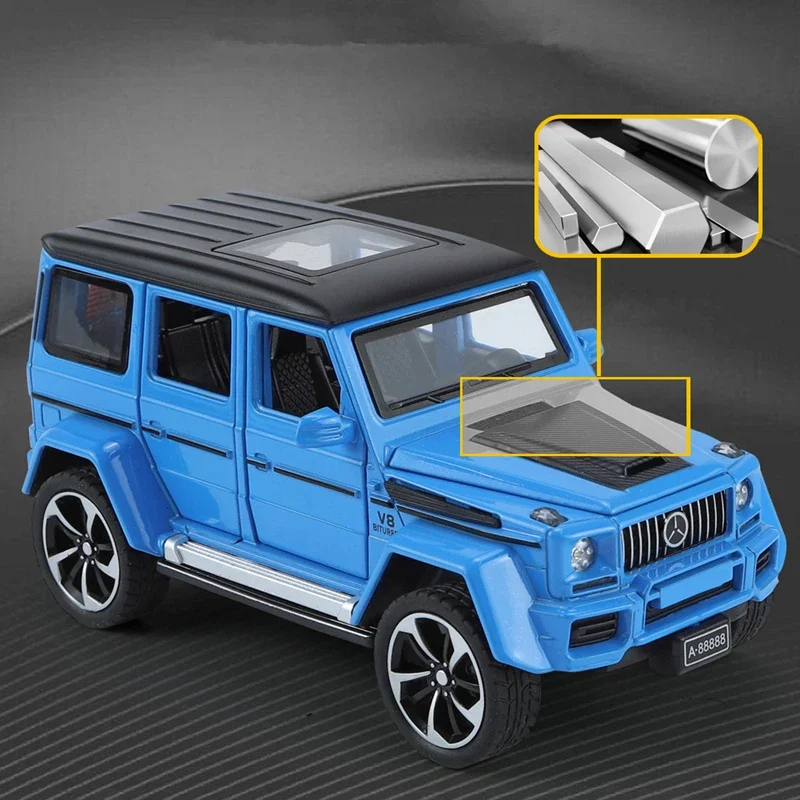 1:32 G63 G65 SUV Legering Model Auto Diecasts Metalen Terreinwagens Auto Model Simulatie Geluid en Licht Collectie speelgoed Gift