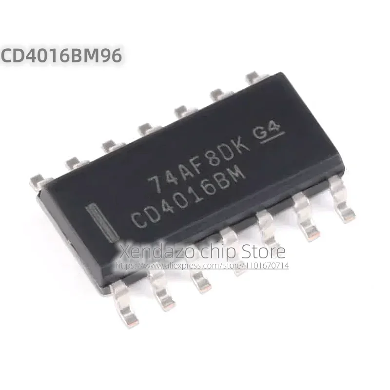 10pcs/lot CD4016BM96 CD4016BM SOIC-14 package Original genuine CMOS four way bidirectional switch chip logic chip
