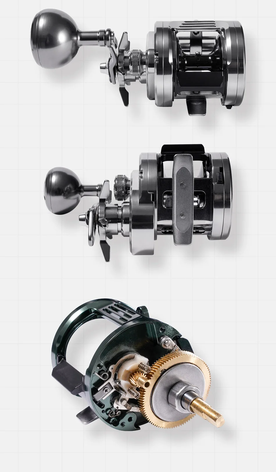 Noeby-Light Metall-Jiggingrolle, 12kg Max Bremskraft, Star Drag, Slow Jigging Rolle, Meeres-Baitcasting-Rolle, 383G, Übersetzungsverhältnis 6.5:1 – Detail 11