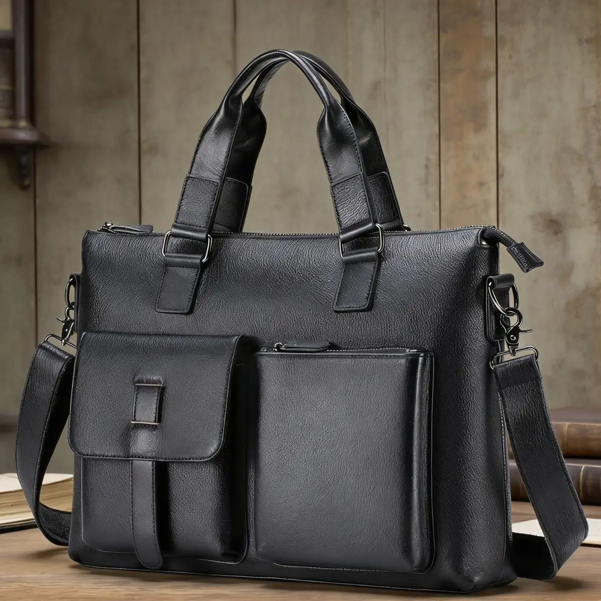 2027 New Business Laptop Bags Cow Genuine Leather Men's Briefcase Luxury Brand Male Handbags Men Messenger 14 Inch Computer Bag