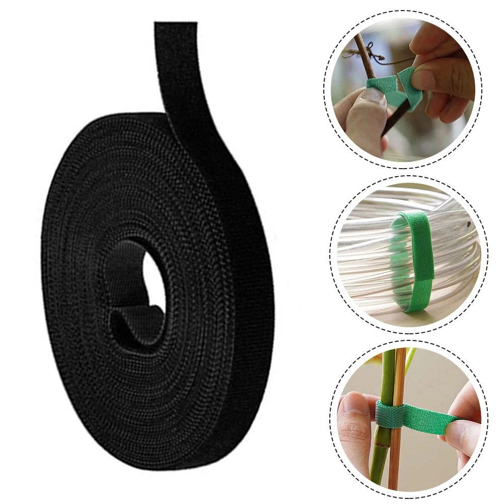 

1Roll Nylon Plant Ties Resealable Cable Ties Sticky Plant Fastener Tape For Support Grape Vines Tomato Garden Supplies