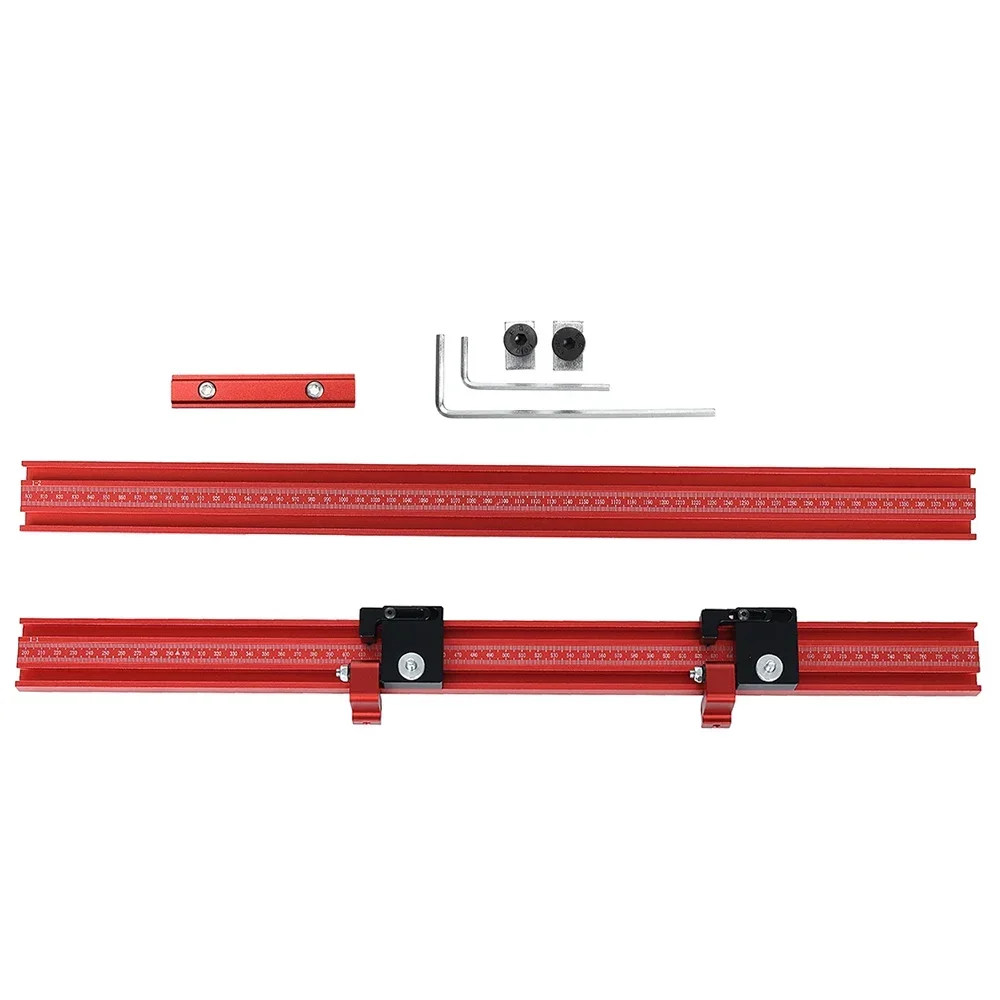 

L Aluminium Alloy Woodworking Extension Guide Rail T-track T-Slot Miter Track Jig Fixture Slot For Saw Table Workbench DIY Tool