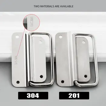 櫥櫃航空箱實心家具五金折疊把手,適用於工具箱、不鏽鋼抽屜、衣櫃,安裝簡單 10 最佳銷售 金屬把手 - №8