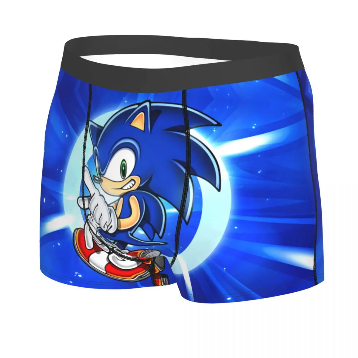 Cool Sonic The Hedgehog Custom Underwear para Homem, Filme Boxer, Cuecas, Calções Macias, Calcinhas, Cuecas