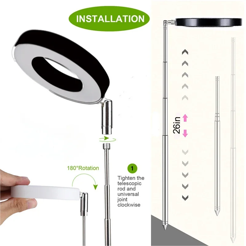 ضوء نمو النبات LED مصباح النمو الطيف الكامل للنباتات الداخلية ارتفاع قابل للتعديل مؤقت تلقائي 5 فولت فكرة لإضاءة النباتات الصغيرة #5