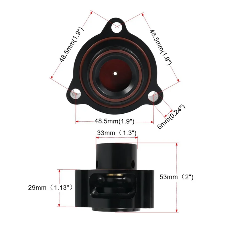 Base de válvula de soplado TFSI para coche, válvula de soplado T9451, VTA DV y adaptador para VW 2,0 T, piezas modificadas para coche-A61E
