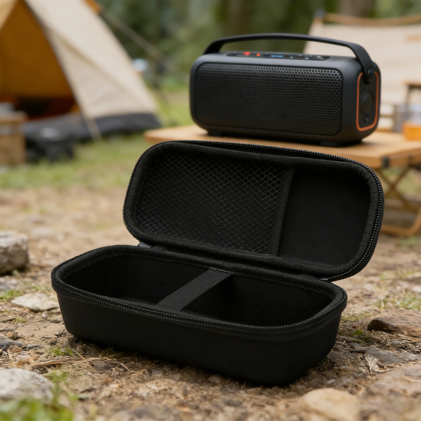 EVA Outdoor Carrying Storage Bag Waterproof for TRIBIT XSound Plus 2 Speaker Portable Cover Protective Bag (Speak Not Included) view 6