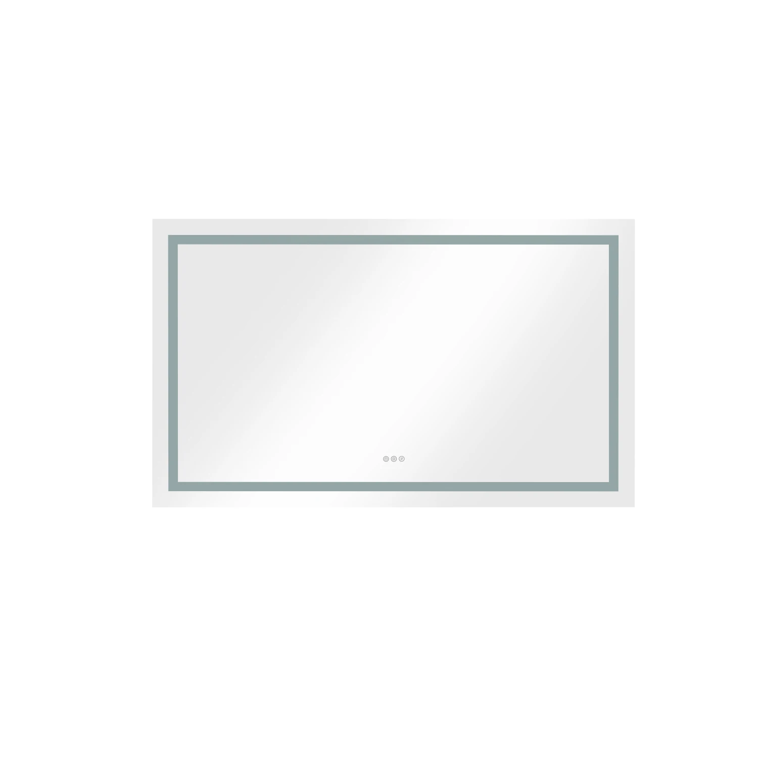 

72 in. W x 36 in. H Frameless LED Single Bathroom Vanity Mirror in Polished Crystal Bathroom Vanity LED Mirror with 3 Color Ligh