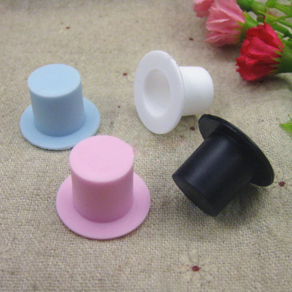 

120pcs Mini Top Miniature Hats For Diy Crafts Decorative Tiny Hats Accessories Party Hat Handmade Decoration Christmas Cosplay