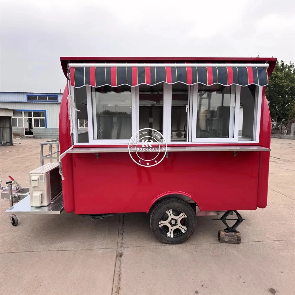 

Street Food Truck Mobile Hotdog BBQ Coffee Kiosk Ice Cream Cart Concession Food Trailer With Full Kitchen