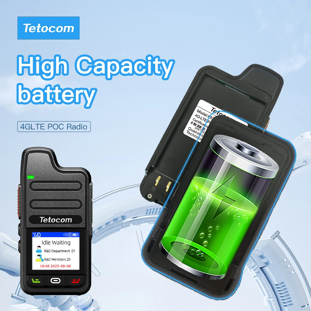 أجهزة اتصال لاسلكية Tetocom Global 4G مع بطاقة SIM تغطية إشارة أوروبية كاملة اتصال مستقر مناسب للفريق والخارجي #5