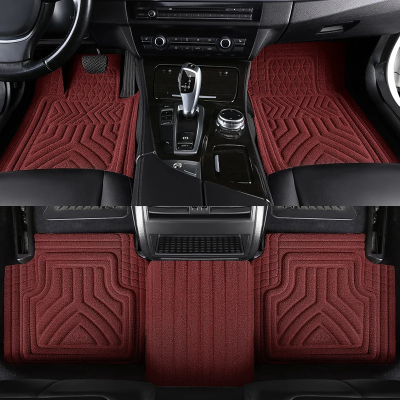 Universal Car Floor Mats for mitsubishi outlander leopard 8 byd subaru levorg lc250 Anti-Slip Auto Foot Pads Car Mats
