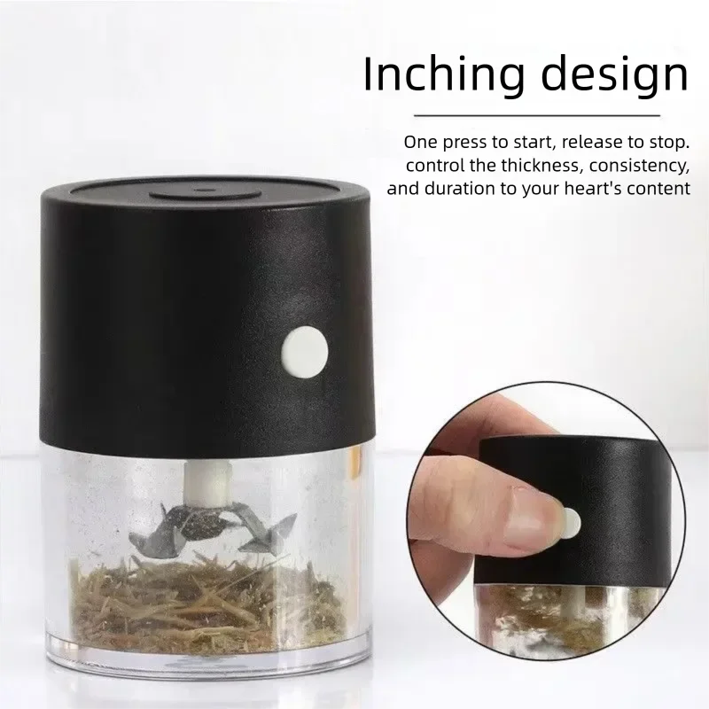 Micro USB Charging Grass Grinders Tobacco Crusher Electric Herb Grinder Chargeable Smoking Accessories Household Kitchen Tools