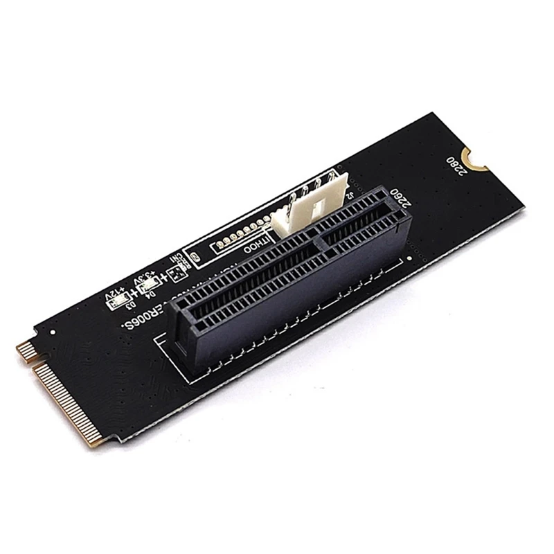 NGFF M.2 إلى بطاقة الناهض PCI-e ، 4X ، M2 مفتاح M إلى Pcie X4 ، مؤشر الجهد LED ، PCI Express بطاقة محول 1X إلى 16X ، 2