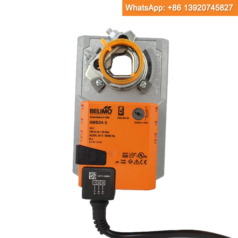 

Belimo AMB24-3 AMB24-3-S AMB24-SR AMB24-SR-T 180 дюймов-фунтов, 20 нм, плавающая точка, модулирующие клеммы 24 В, оригинальные на складе