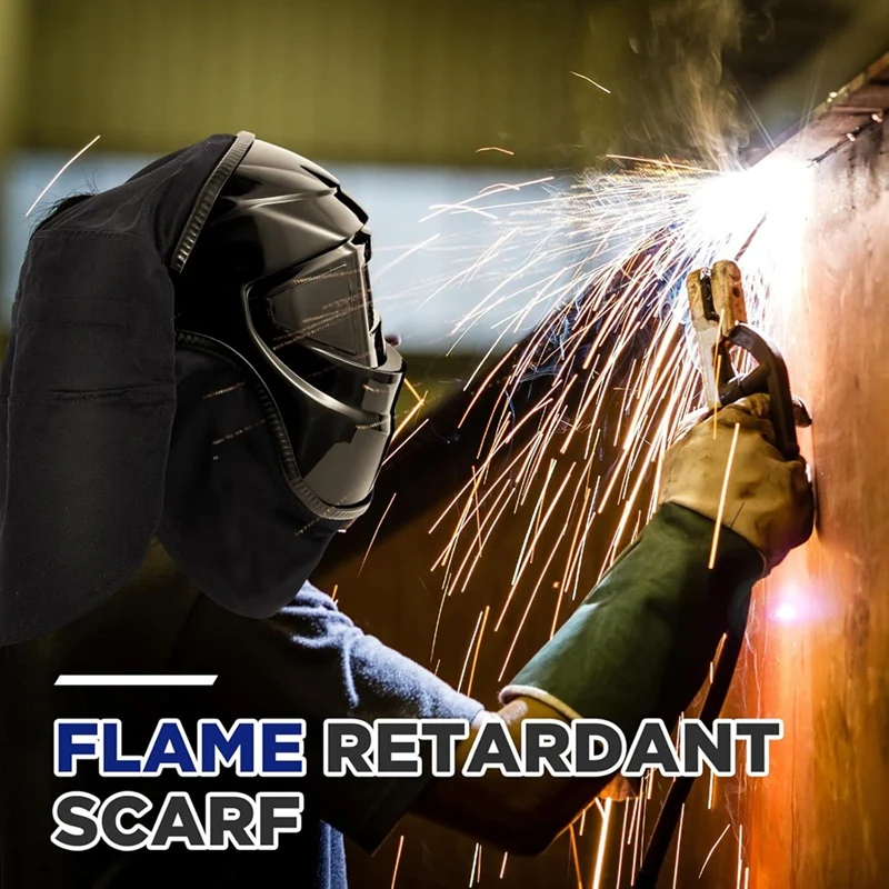 M11K-2 Pcs Welding Helmet Cover And Helmet Bib Set, Welding Accessories With Press Fit Seal For Welding Neck Protection