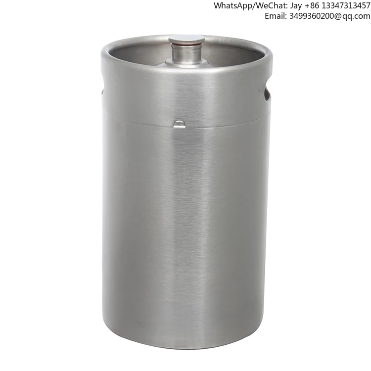 

Высококачественный мини-кег из нержавеющей стали для крафтового пива, 10 литров, гроулер