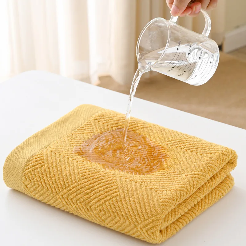 3pcs/Set Bath Towel 70*140 Face Towel Quick Dry Water-Absorbent Soft Cotton Bath Towels Beige Yellow Grey Green Men Women Kids