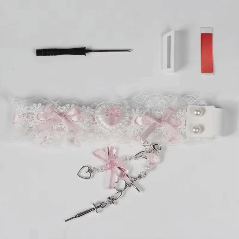 Lace Keyboard Ribbon Self-adhesive Personalized Mechanical Keyboard Strap DIY Keyboard Decor Accessories