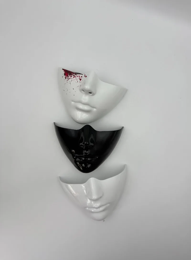 Mechanical Half Face Mask Masquerade Cyberpunk Future Technology Aesthetics Face Mask for Cosplay Carnival Fancy Dress Props