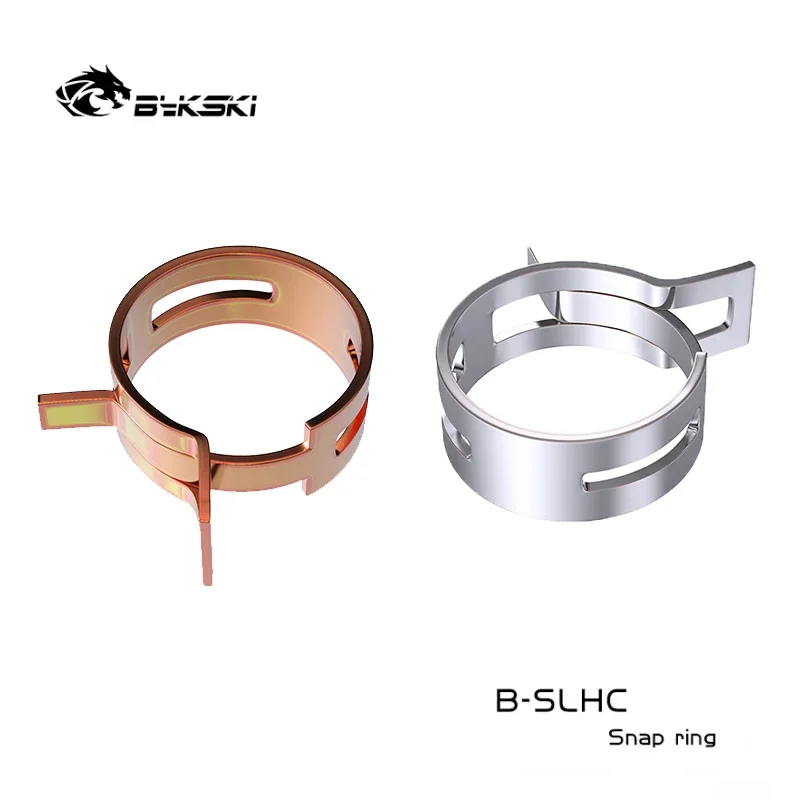 Bykski B-SLHC,Soft Tubes Clamps For Soft Pipe 10*13mm, 10*16mm,13*19mm, Hose Tube Fitting Snap Ring 6pcs/Lot