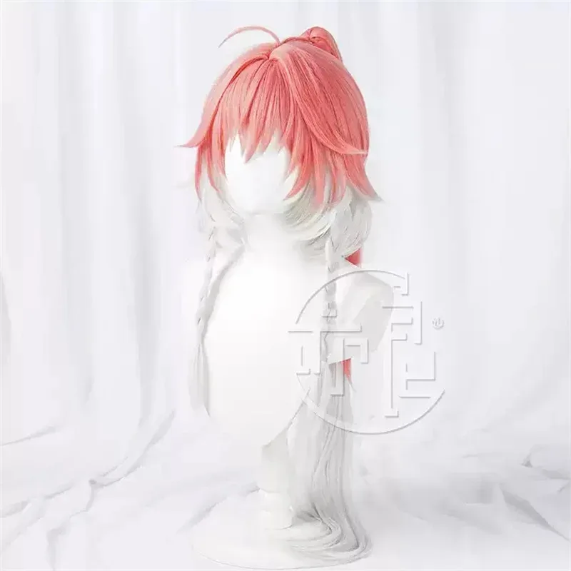 2025 aaa 게임 워더링 웨이브 창리 코스프레 가발 80CM 긴 빨간색 흰색 머리 진저우 진시 할로윈 파티 여성 소녀 소품 액세서리