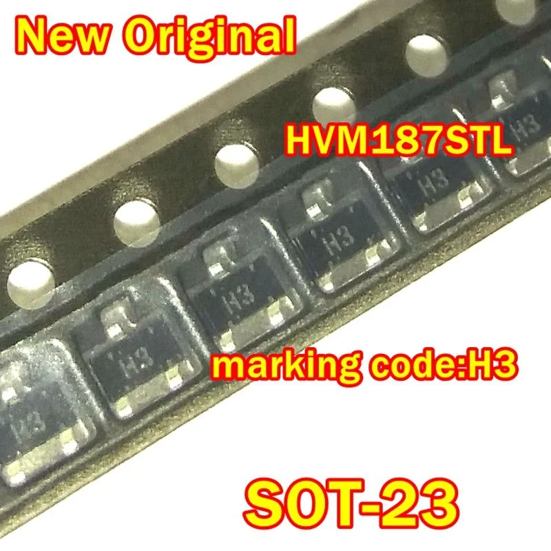 

1Pcs to 100Pcs New Original Hvm187Stl Sot-23 Marking Code:H3 60V, Silicon, Pin Diode