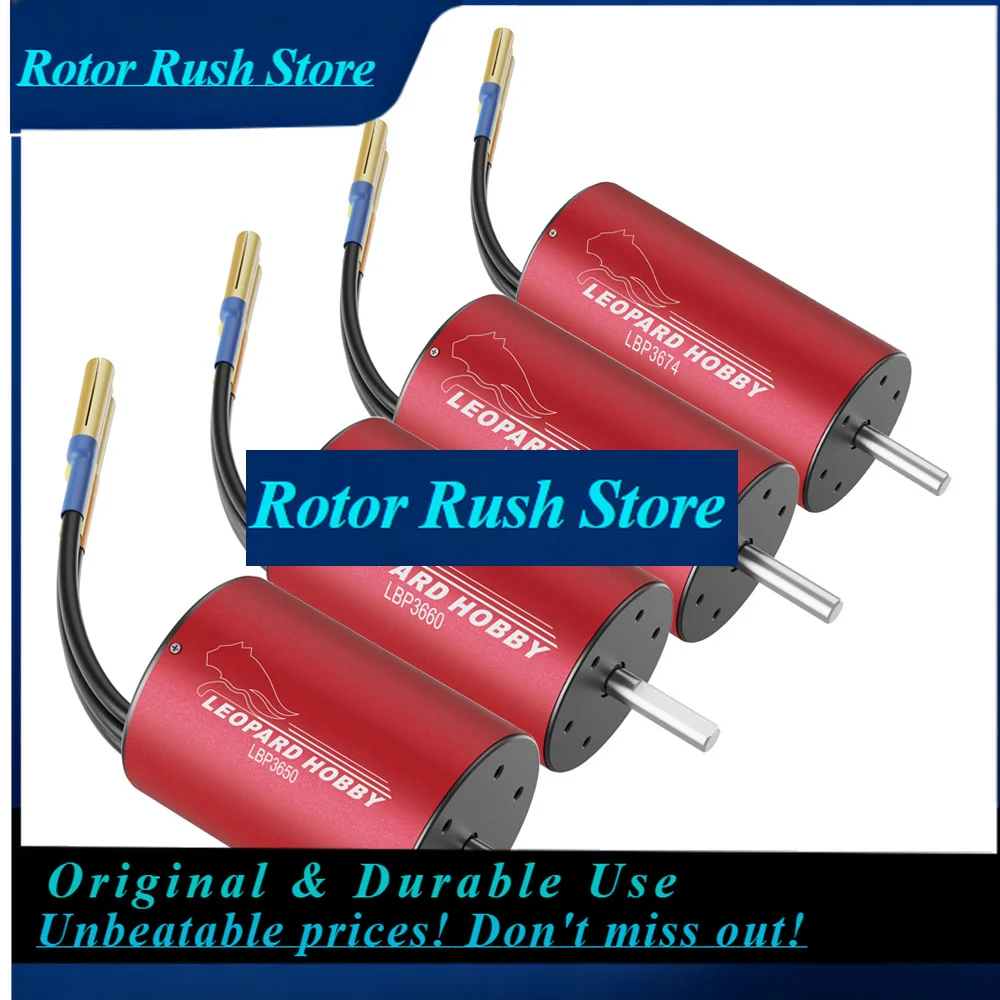 RoRuSLeopard Hobby 3650/ 3660/ 3665/ 3674 Water/Dust Resistant SL BL Motor For 1/8 1/10 Truck Truggy Boat
