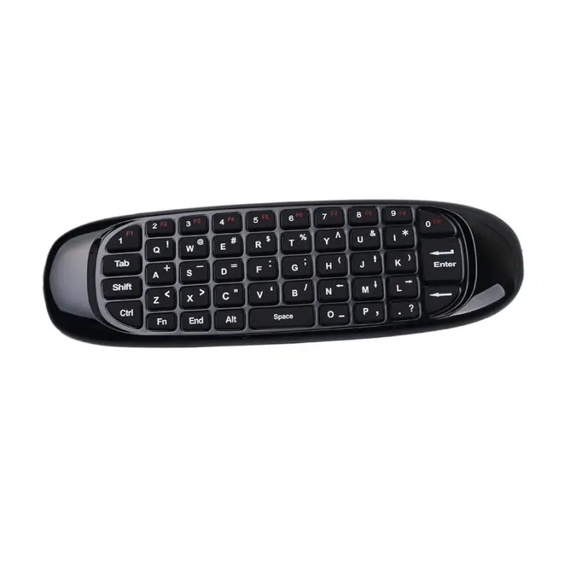 KEBIDUMEI Bezprzewodowa mysz powietrzna 2.4G, zestaw bezprzewodowej klawiatury i myszy 2.4G, mini klawiatura z funkcją uczenia się IR do PC, projektora, laptopa — zdjęcie produktu 7