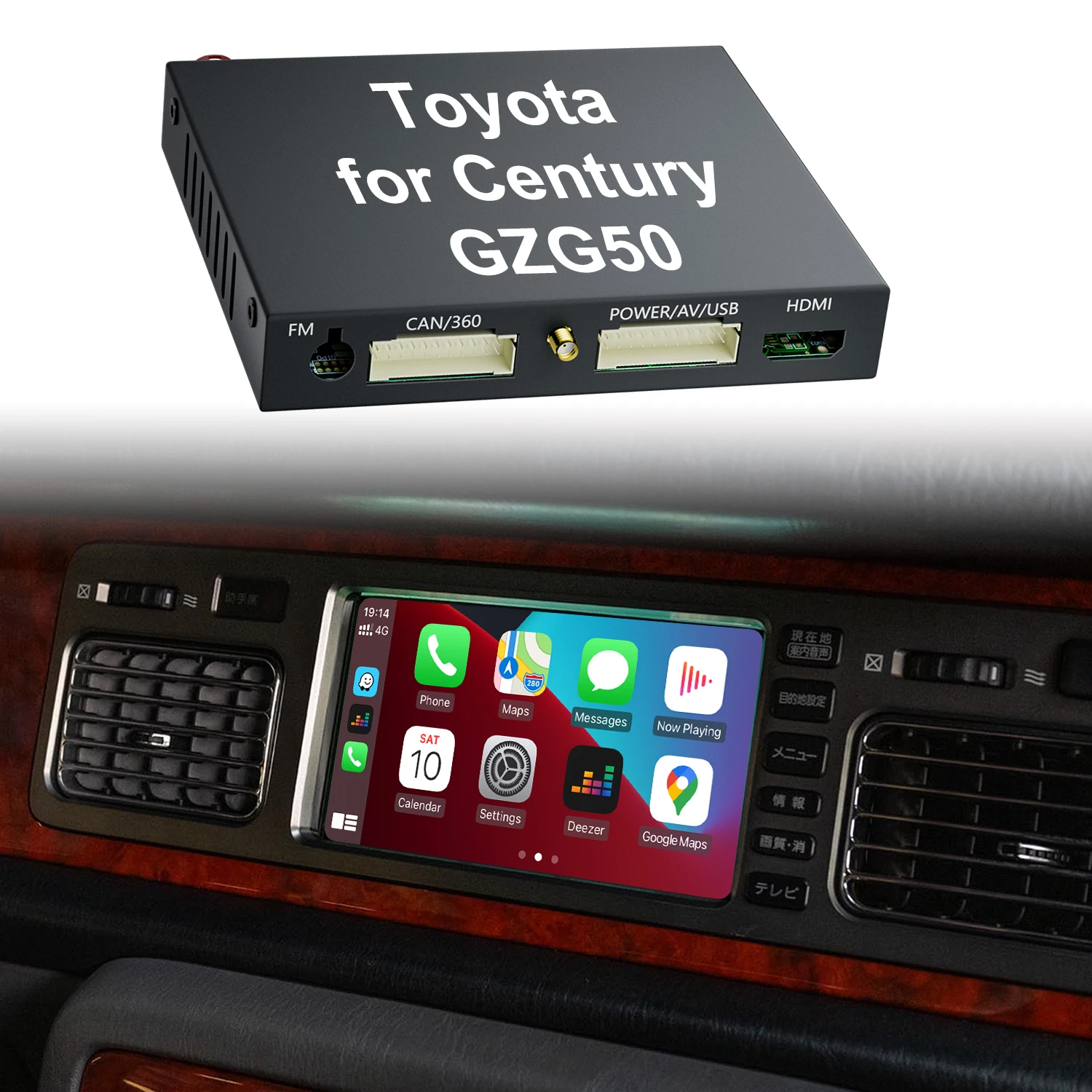 Century GZG50 Auto Electronics Wireless Apple CarPlay Multimedia Box Android Auto Integration Kits For Toyota