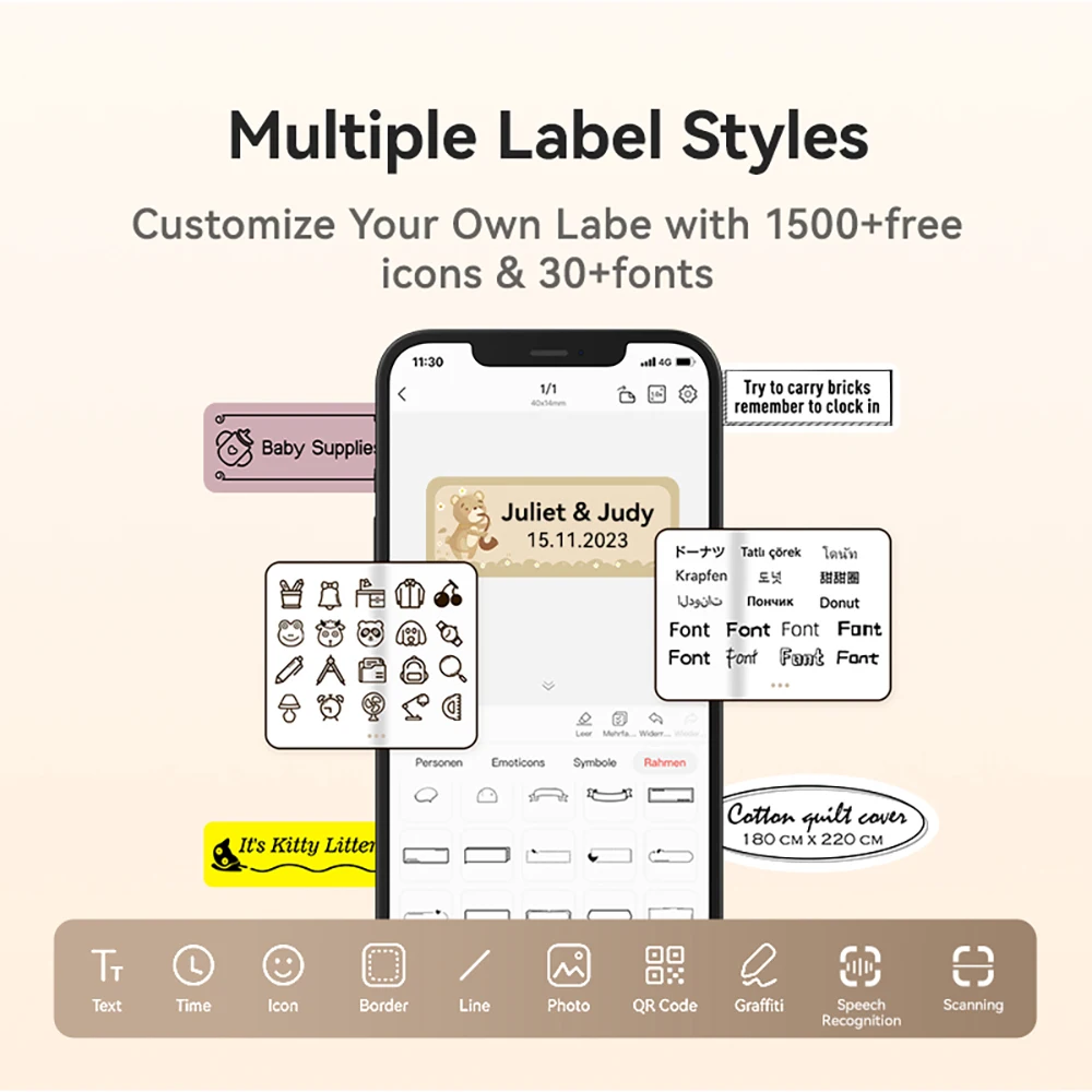 Niimbot Waterproof Anti-Oil Printing Label Paper Scratch-Resistant Tape Sticker for D11 D110 D101 H1S Mini Thermal Label Printer