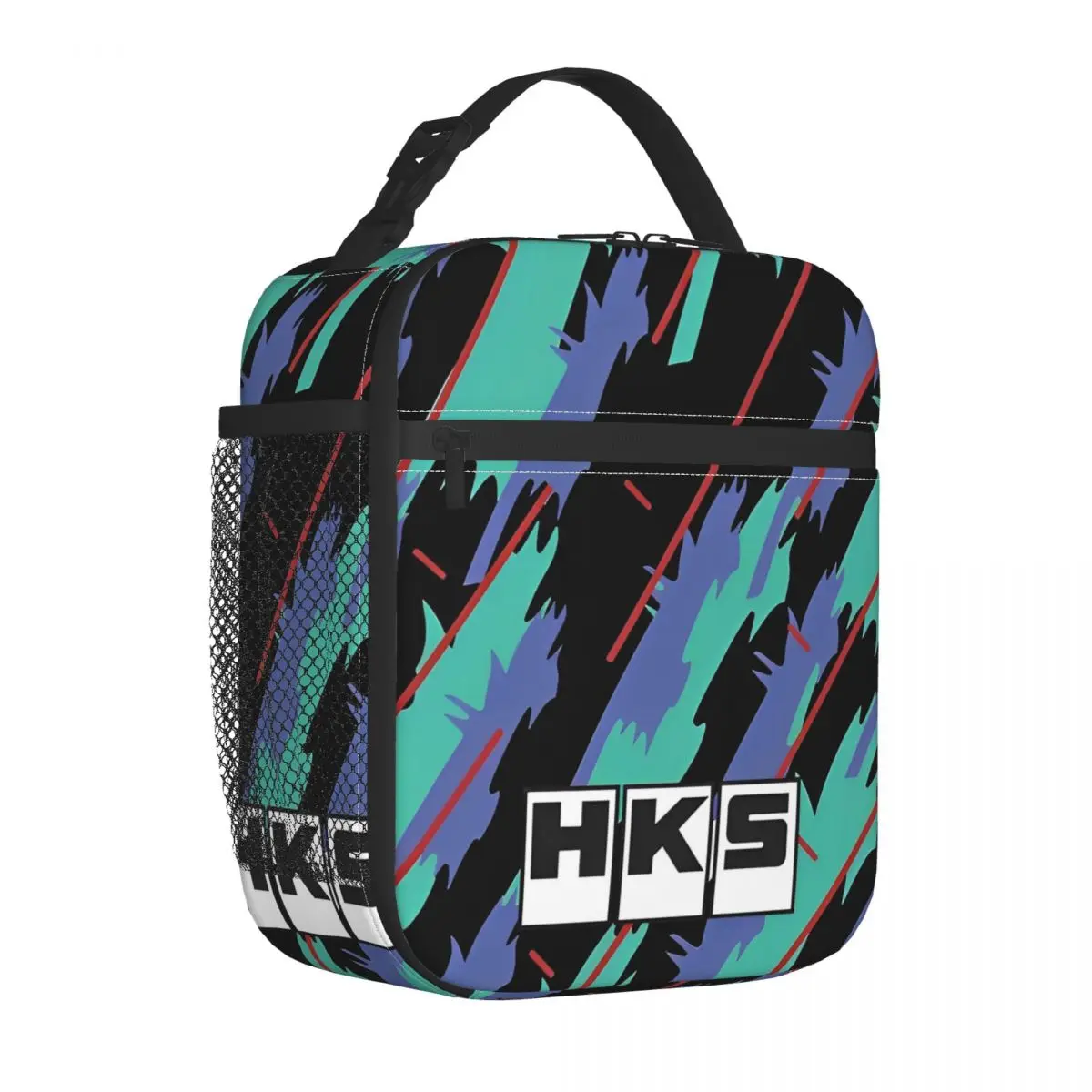 

H-K-S Retro Pattern Insulated Lunch Bags Thermal Bag Lunch Container High Capacity Lunch Box Tote Food Handbags School Outdoor