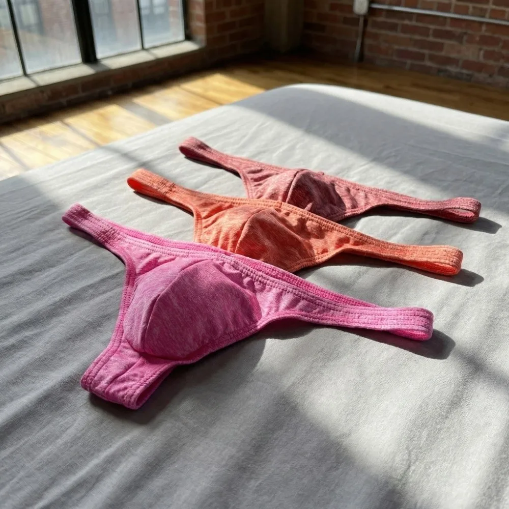 

Дышащие мужские стринги с низкой посадкой, однотонные, спортивные трусы-боксеры, нижнее белье для мужчин