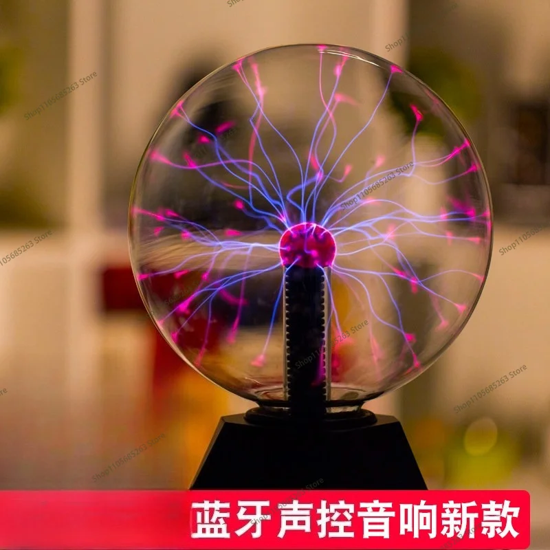 Touch & Sound Control Ion Plasma Ball Lamp Mini Lightning Static Globe Light Magic