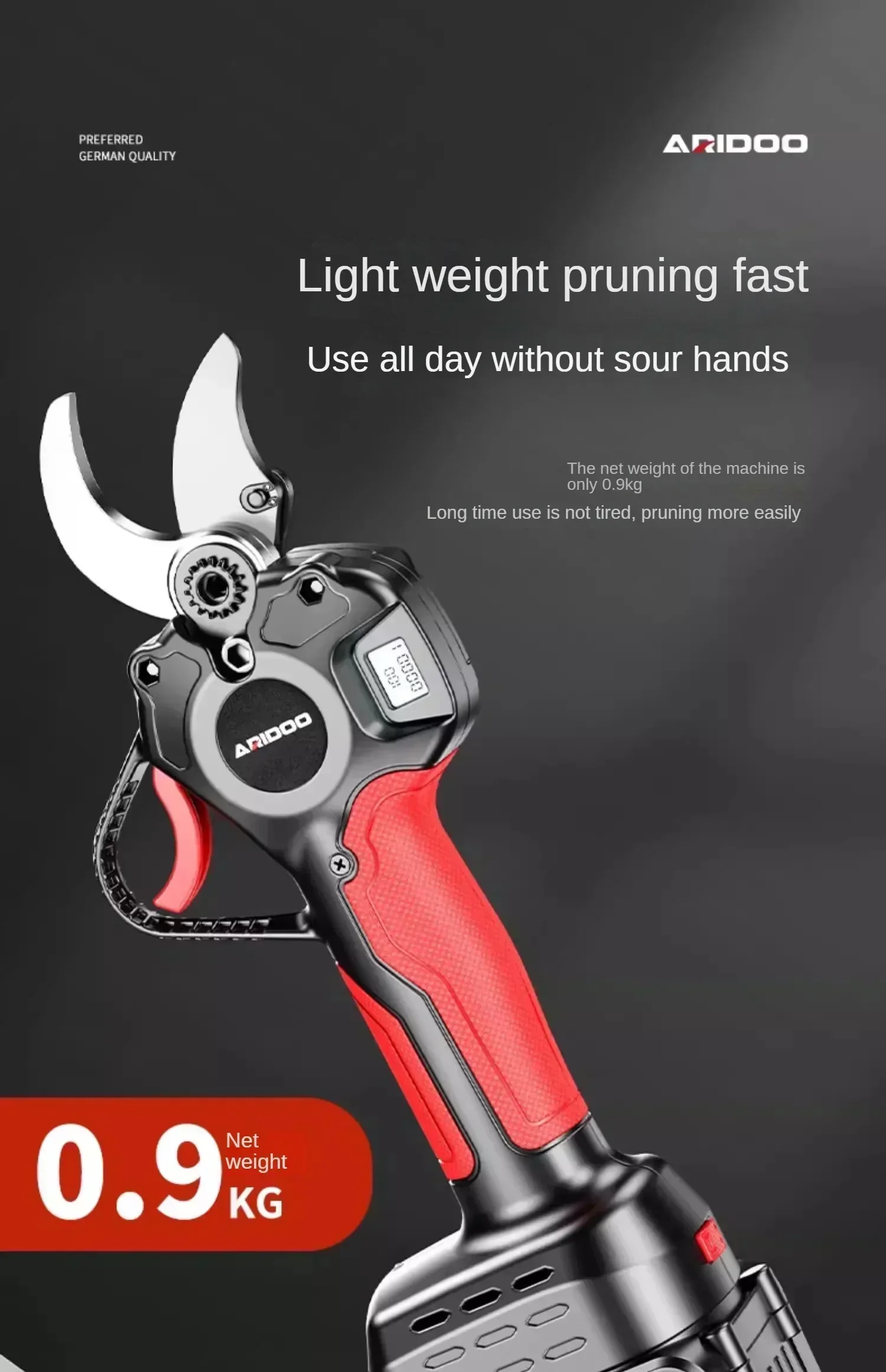 

110V/220V Electric Pruning Shears Lithium Battery Rechargeable Branch Trimmer Gardening Tool C