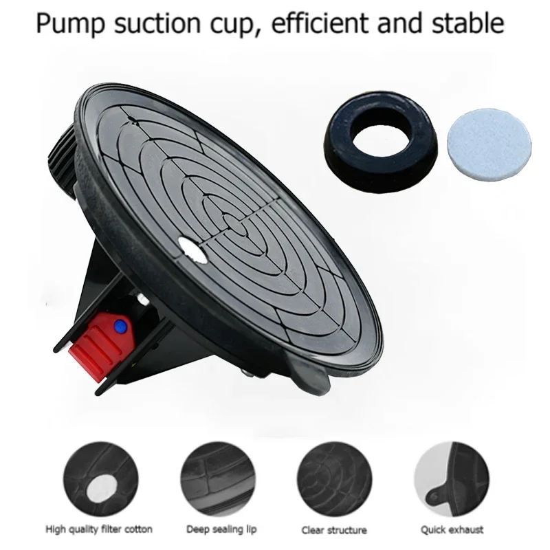 Upgrade 8 Inch 250KG Air Pump Vacuum Suction Cups Powerful Heavy-Duty Strong Hand Pump Sucker Lifted Magnets Handling Tools