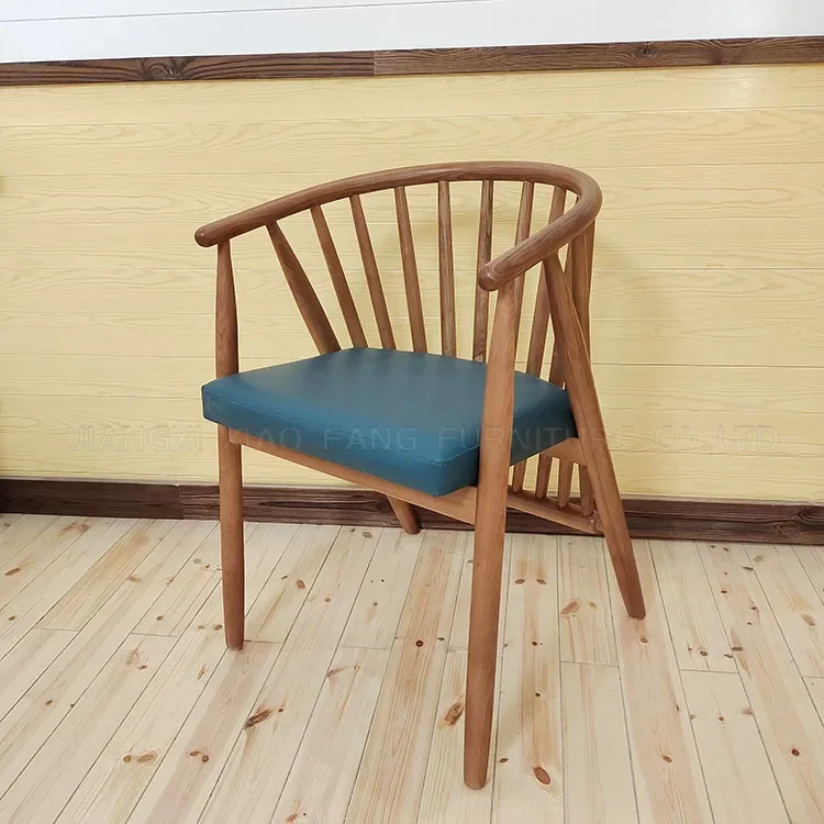 노르딕 프린세스 체어 원목 윈저 스타일 홈스테이 심플 홀 밀크티 스위트