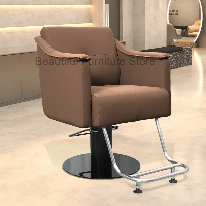 

Beauty Facial Barber Chairs Stool Cosmetic Ergonomic Hairdresser Chair Rolling Hair Salon Vanity Silla Barberia Luxury Furniture