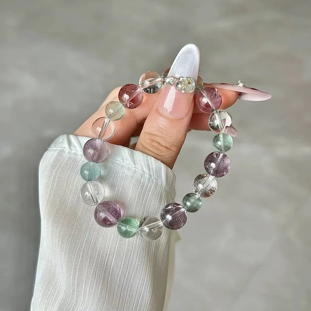 

Natural Amethyst Duobao Bracelet Women's Fresh and Fashionable Crystal Bracelet Original Design