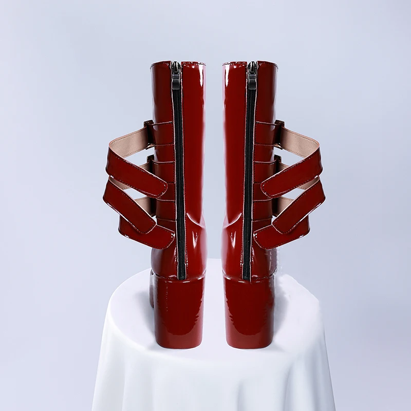 페로나 코스프레 신발 여성용 애니메이션 해적 역할 놀이 인조 가죽 부츠