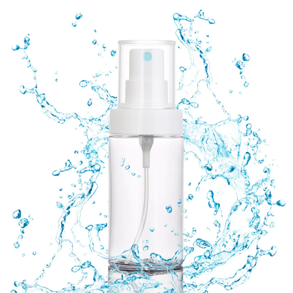 3Pcs Refillable Plastic Spray Bottle Transparent Mist Atomizer Plants Sprayer Water Dispenser Travel Dust-Proof Lid Various