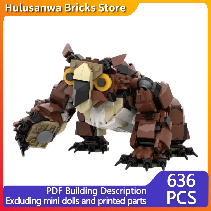 Popular Game Model MOC Building Bricks The Owl Monster In The Forest Modular Technology Gift Holiday Assemble Children Toys Suit