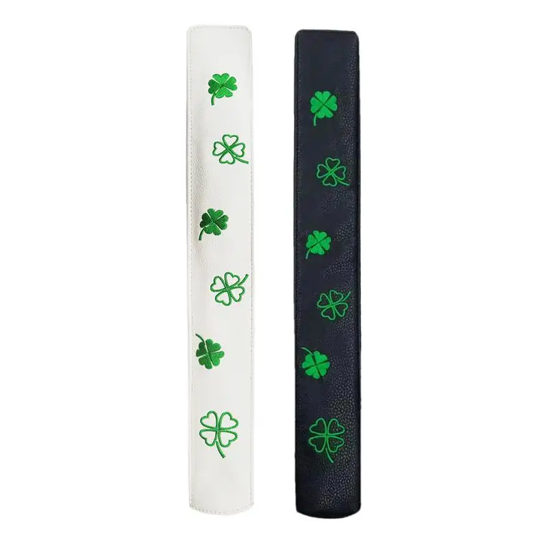 Golf Stick Cover Lucky Clover Pattern PU Leather Cover Cover For Alignment Sticks Golf Club Protector Golf Accessories For Most