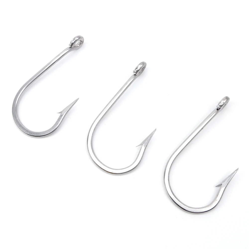 مصنع 4/0-12/0 خطافات صيد الأسماك البحرية من الفولاذ المقاوم للصدأ خطاف التونة لعبة كبيرة خطافات صيد الأسماك #3